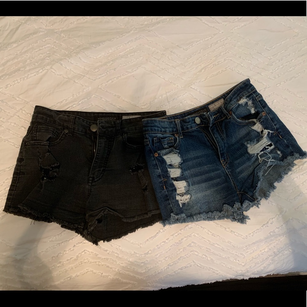 Lot of TWO Aeropostale HIGH WAISTED shorts!!